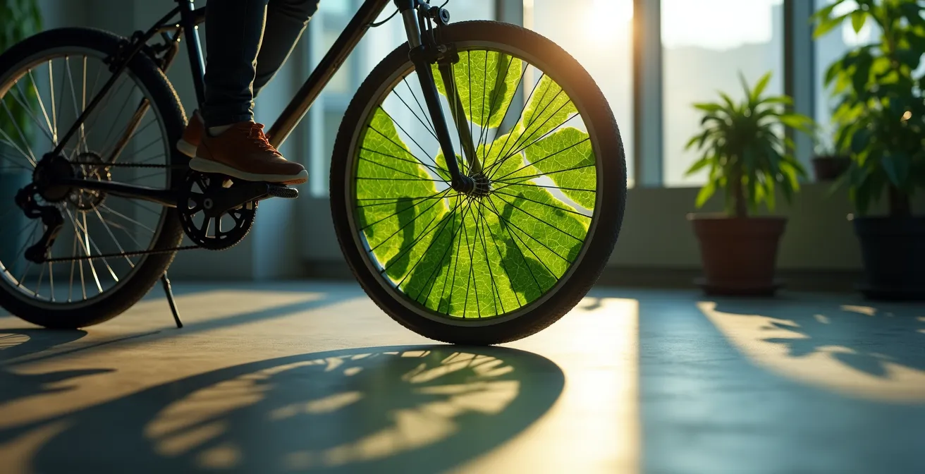 Panel de control mostrando métricas de ahorro de CO2 en empresa